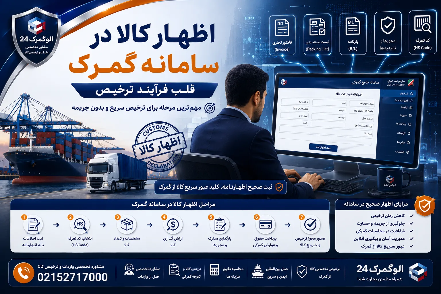 اظهار کالا در سامانه گمرک؛ قلب فرآیند ترخیص