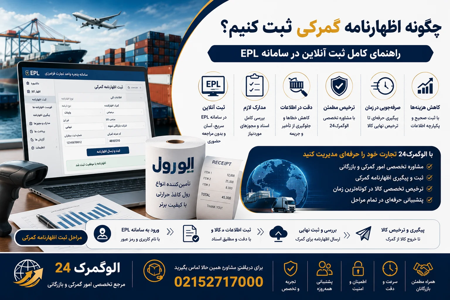 چگونه اظهارنامه گمرکی ثبت کنیم