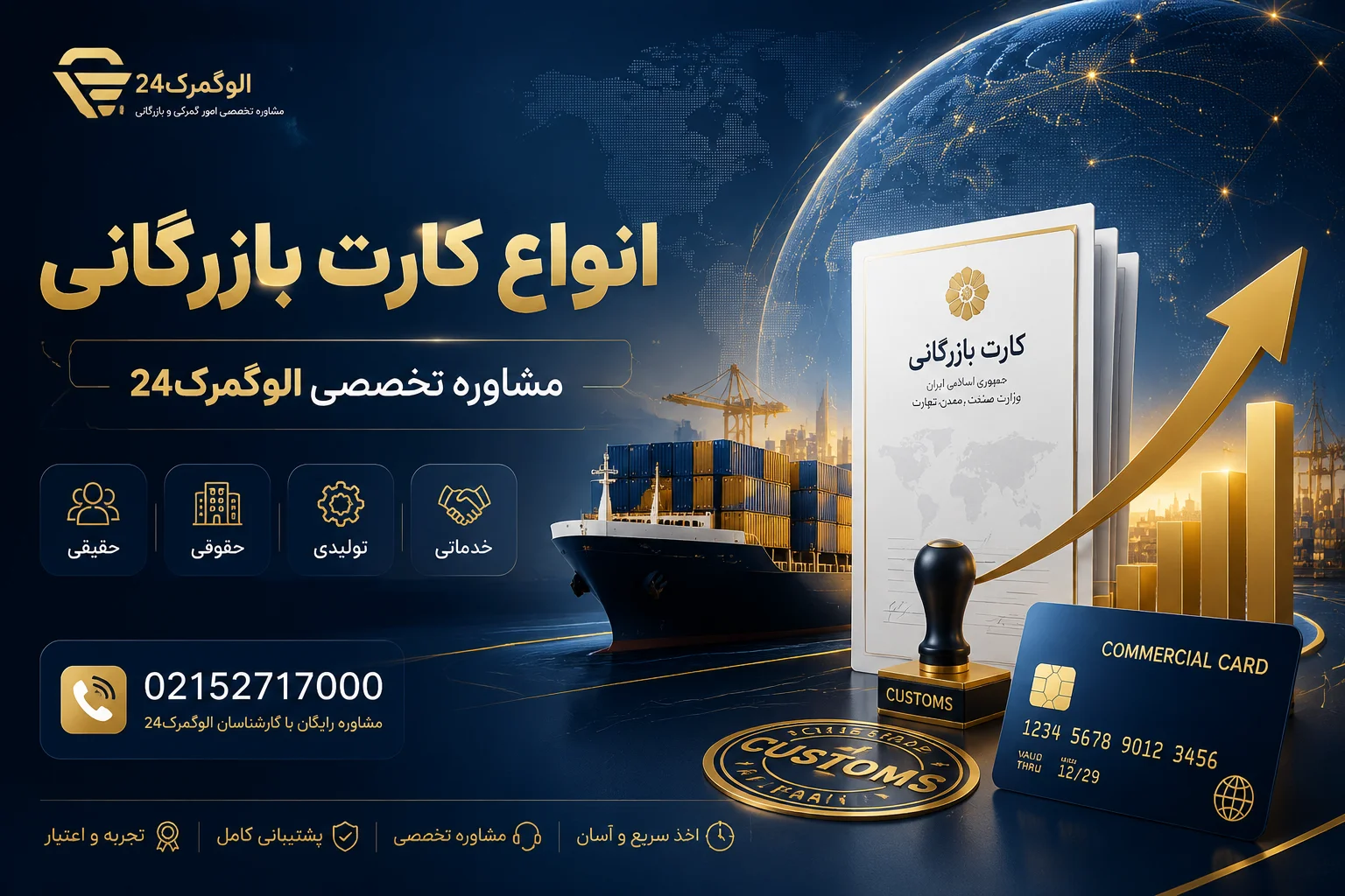 انواع کارت بازرگانی