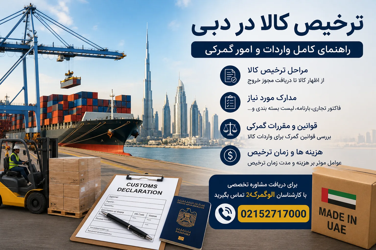 ترخیص کالا در دبی