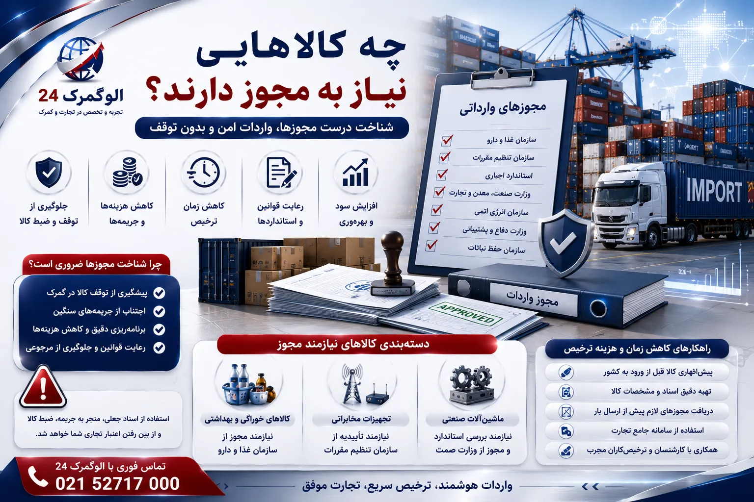 چه کالا هایی نیاز به مجوز دارند